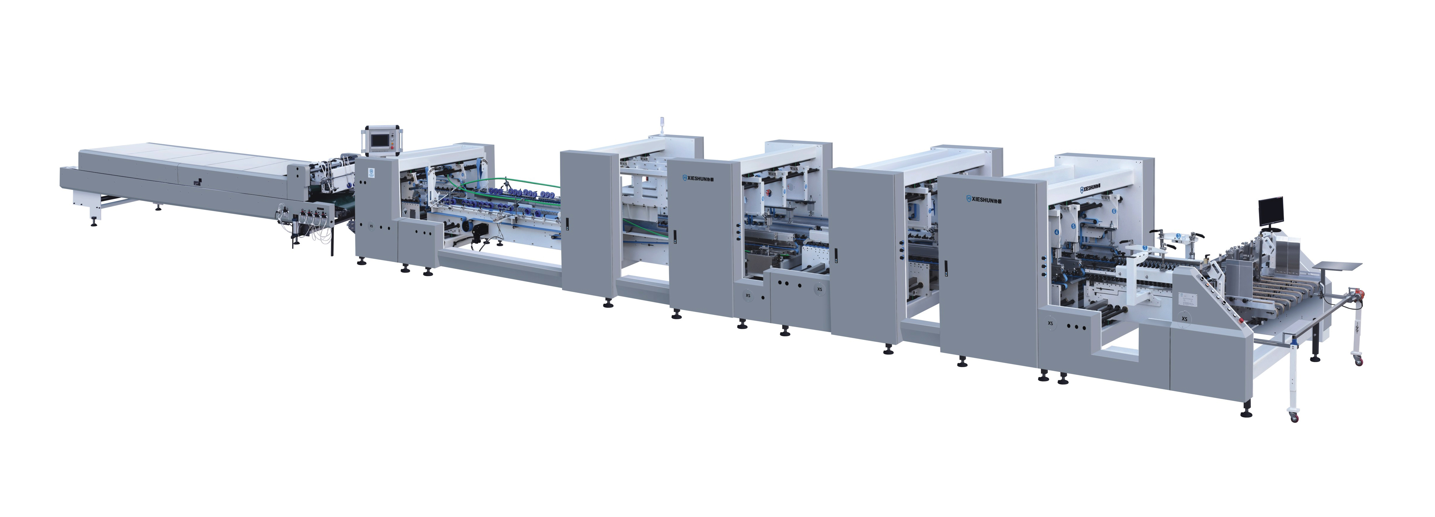 XS-M1650 1850 2000 فروشگاه پوشه با راه راه High Duty Catalog Gluer Catalog